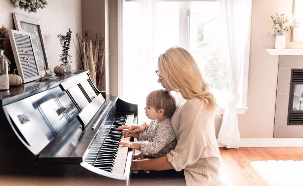 list of family traditions examples with mom at piano